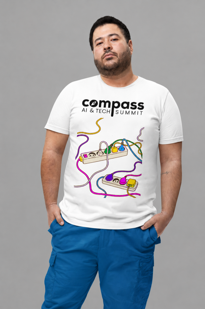 Men's Compass T-Shirt (White)